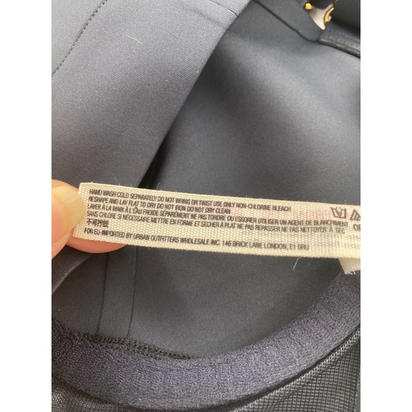 Free People NWT Naomi Longline Bra Sweetheart Wide Straps Lined Black Medium New - Picture 9 of 12